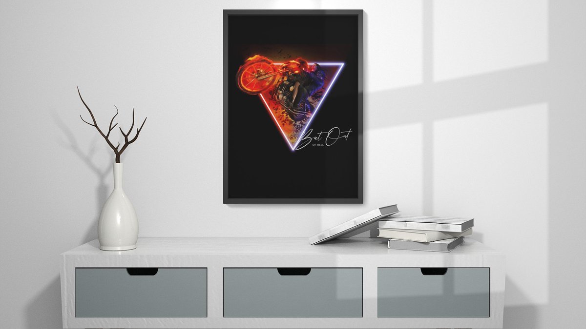 This poster is coming to you like a #BatOutOfHell. These triangle neon posters have amazing stand-out colours and would look great hanging on your wall etsy.com/ie/listing/912…

#BaitsonDesigns #JimSteinman #Musical #Motorcycle #Meatloaf #TwoOutOfThree #Rock #ToddRundgren