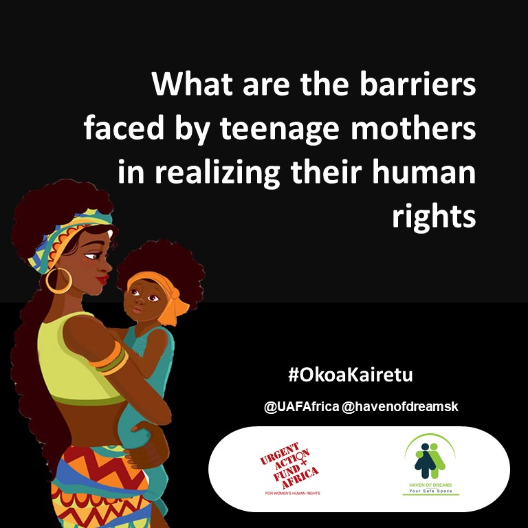 There are so many hindrances, from within and with out..
#OKOAKAIRETU
#Teenagepregnancies
@UAFAfrica
@Kavutha11