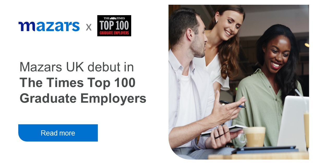 ForvisMazarsUK's tweet photo. Look out for us in The Times Top 100 Graduate employers this year! 🎓🌠 First established in 1999, The Times Top 100 is an annual guide to the UK's most sought-after graduate employers. Read our entry here - https://t.co/6dMf6AfSeE

#GraduateRecruitment #CareerOpportunities https://t.co/Vt44iuBD4L