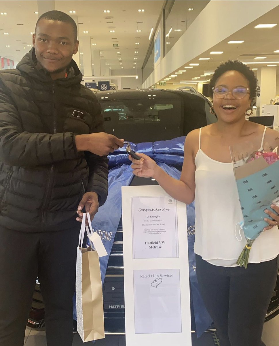 hatfieldvwmel's tweet photo. A special story, a special delivery, a special vehicle. π
Congratulations once again to @dr_khanyile on the purchase of her brand new @VolkswagenSA Tiguan, 4 Motion. π
Welcome to the #HatfieldVWMelrose family π
#HatfieldVWMelrose #Rated1InService #Tiguan #VW https://t.co/zfEDQj9ioW
