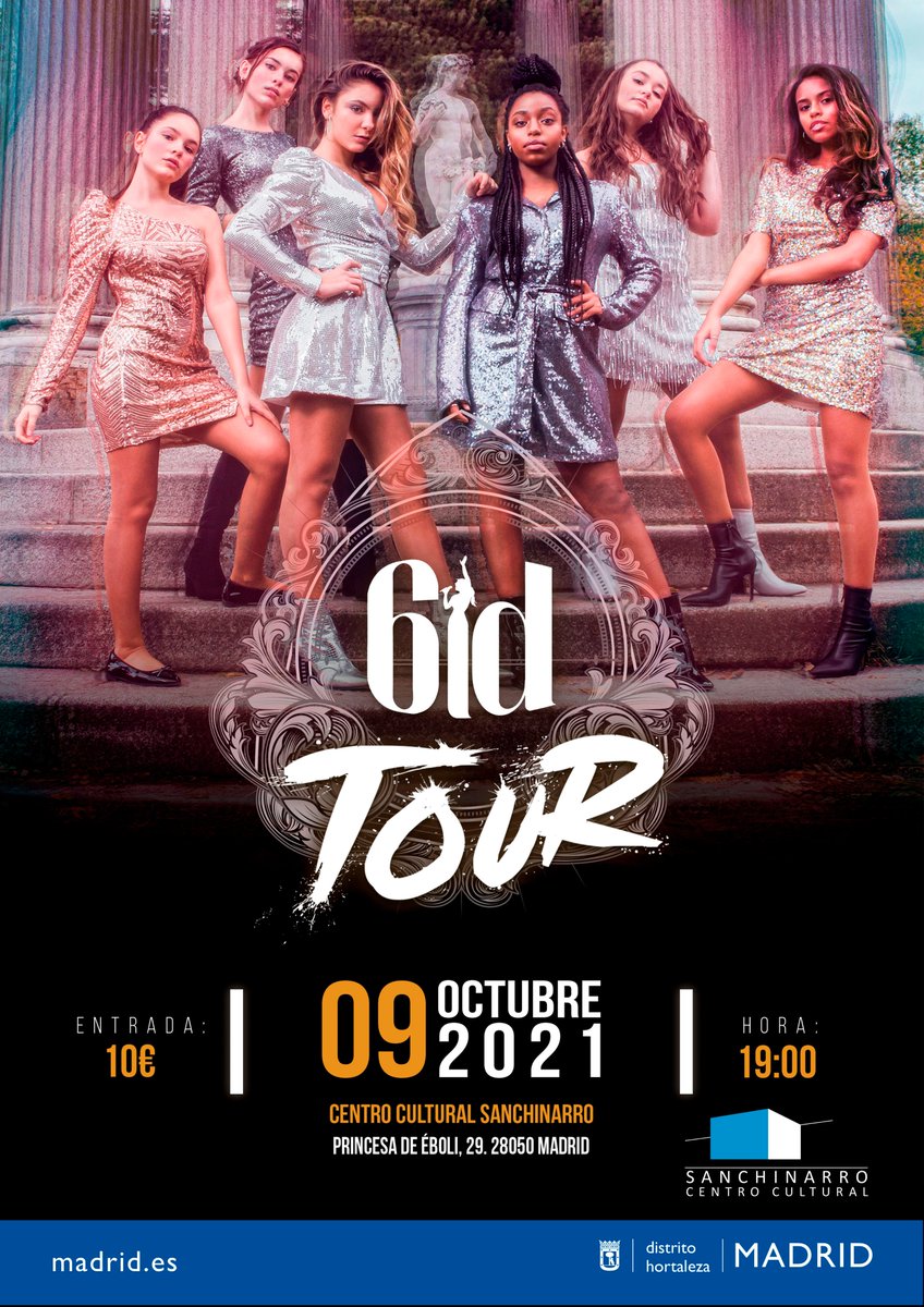 CCSanchinarro's tweet photo. El 9 de octubre concierto de 6ID, el grupo madrileño compuesto por 6 adolescentes que crean música a través de sus voces.
Más info 👉  https://t.co/8ODX1BD0er
🎟 Entradas https://t.co/zNe9oaC37N https://t.co/SgAZTAdMAQ
