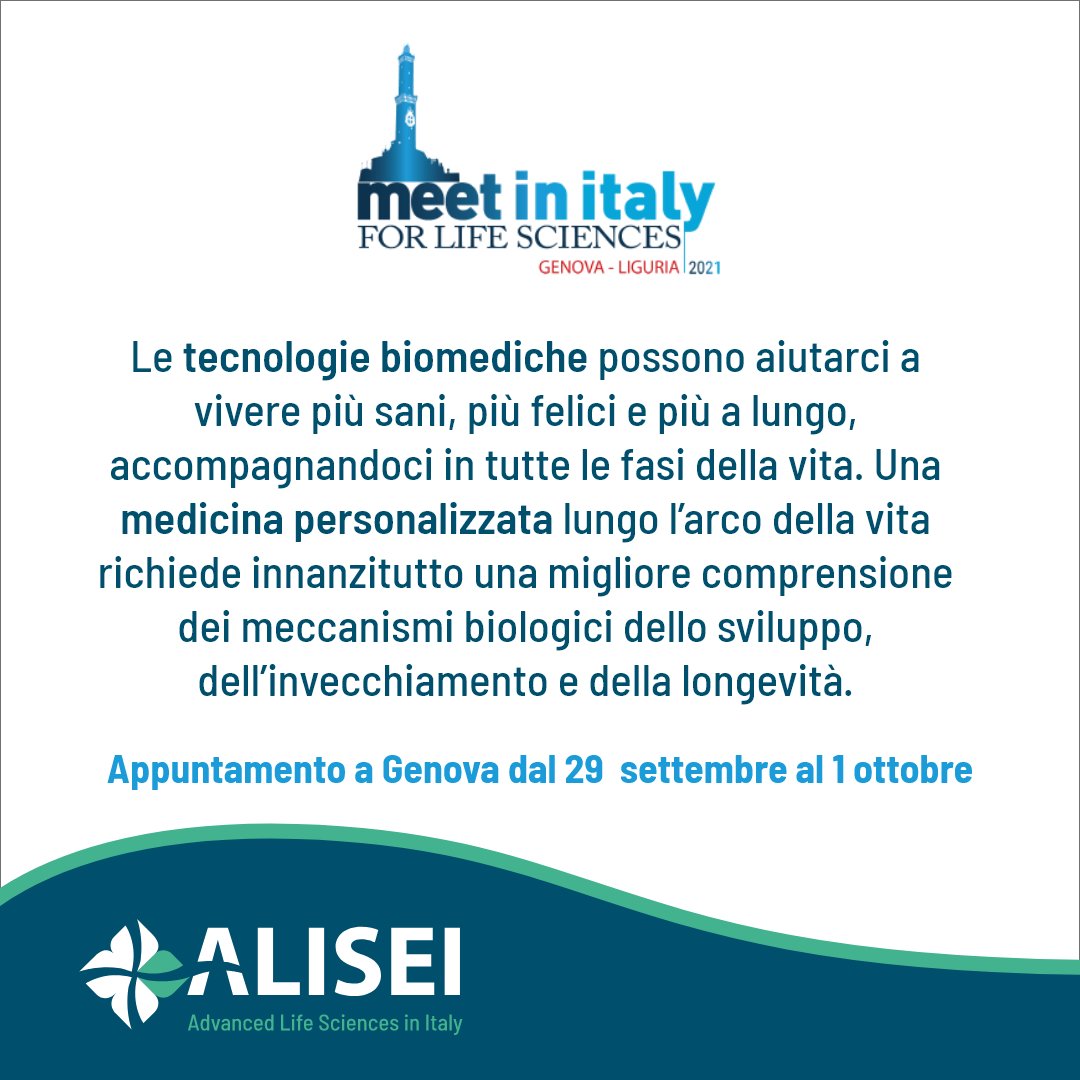 clusteralisei's tweet photo. La settima edizione di #MIT4LS21 si concentrerà sull’impatto delle tecnologie biomediche lungo tutto l’arco della vita analizzando le nuove tendenze e prospettive. 
#scienzedellavita #clusteralisei https://t.co/KUogDui6n6