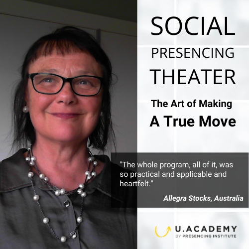 MITxULab's tweet photo. Last call! Register now for the online Social Presencing Theater course brought to you by https://t.co/e54Ryzq9PG, 24-26 Sep 2021. Secure your place before Sep 24th, 4am EDT / 10am CEST at: https://t.co/Rvdltp3bYk #SPTonline #UAcademy #SPT #BodyKnowledge https://t.co/m3Avk7GEbh