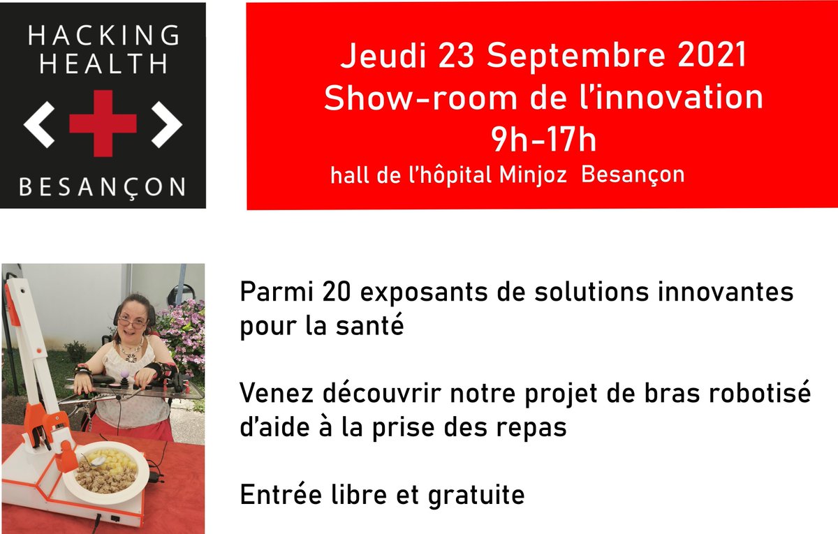 Avis aux Bisontins, demain on sera au showroom du <a href="/HH_Besancon/">Hacking Health Besançon</a>