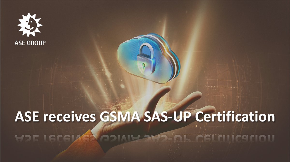 We're @GSMA certified, fulfilling #eSIM manufacturing req'ments. With an extensive #advancedpackaging portfolio for #chip design & heterogeneous integration, ASE is leading in smart technology devts and shaping an #IntelligentFuture #datasecurity #IoT #5G lnkd.in/gW2cEv3f