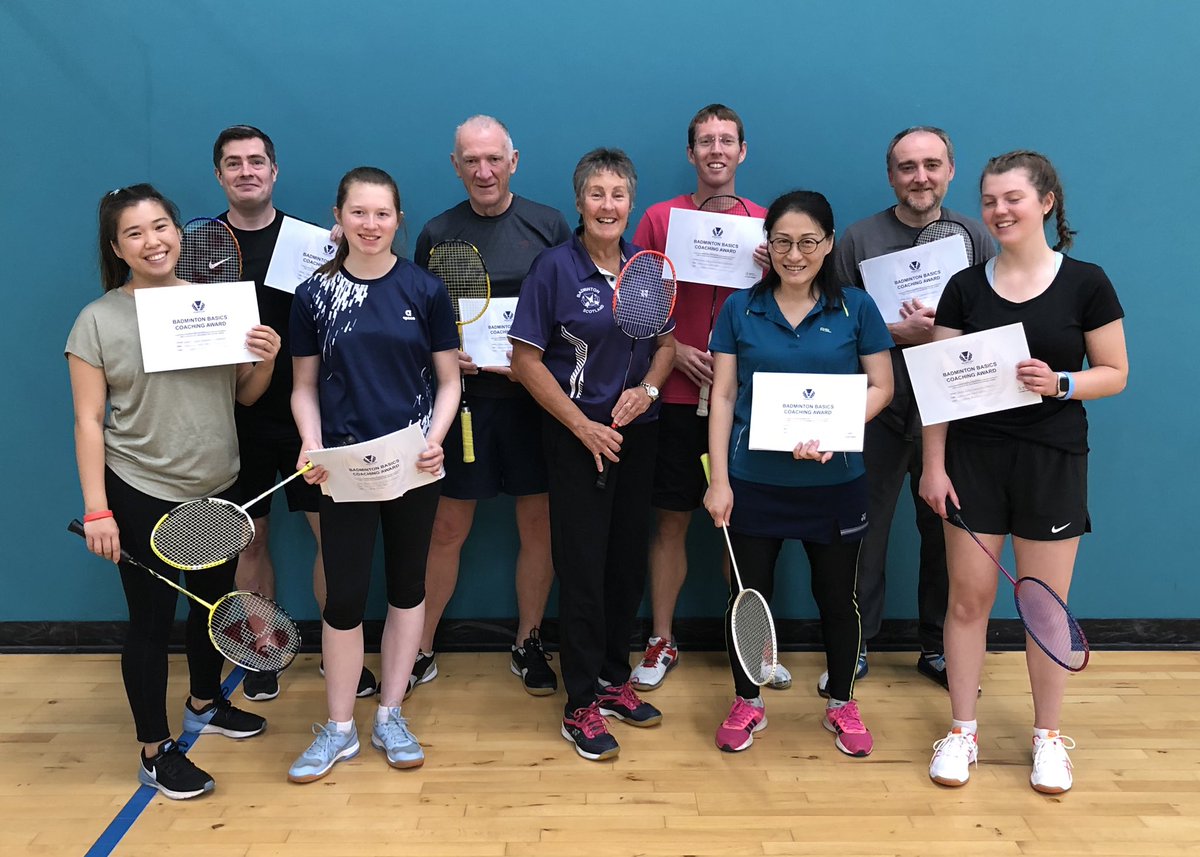 Last night five of our members completed the @BadmintonScot #BadmintonBasics coaching course ensuring that we are giving our youth talent the best start. All are looking forward to sharing their new knowledge with the club at training. 🏸 🏴󠁧󠁢󠁳󠁣󠁴󠁿 #BadmintonBasics