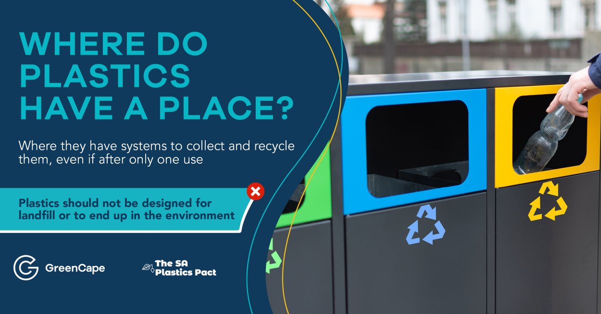thegreencape's tweet photo. Keep plastics out of the environment! 
*Separate out your recyclable plastics 
*Read your packaging before you buy - it should tell you if it is recyclable 

#OurPlasticOurProblem #plastics #circulareconomy #ChooseRecyclable #RefuseUnnecessary #jobs #waste #recycling #sustainable https://t.co/fu8BuxFS7T