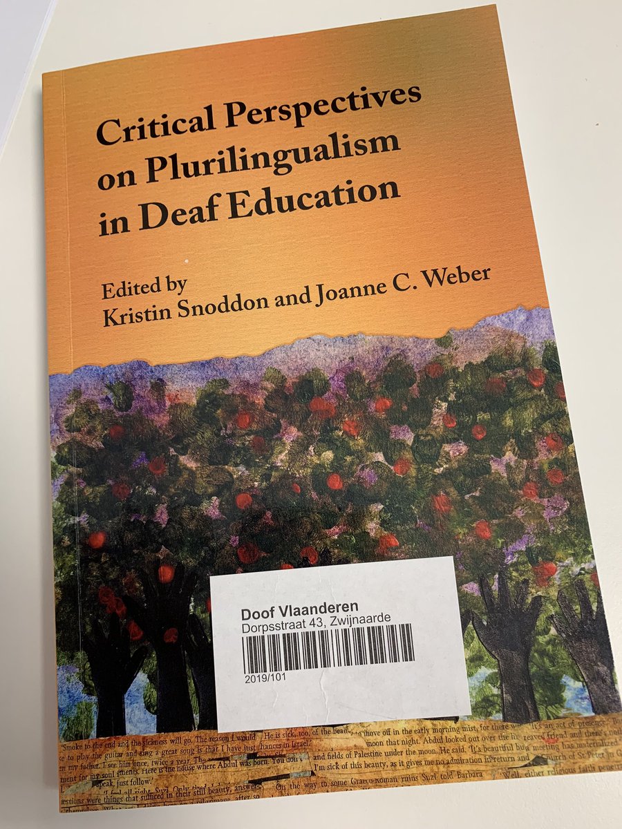 New work literature arrived today <a href="/DoofVlaanderen/">Doof Vlaanderen</a> Looking forward to gather inspiration &amp; argumentation to move the bilingual/bimodal education project forward. <a href="/KristinSnoddon/">Kristin Snoddon</a> <a href="/weber_jc/">Dr. Joanne Weber</a>