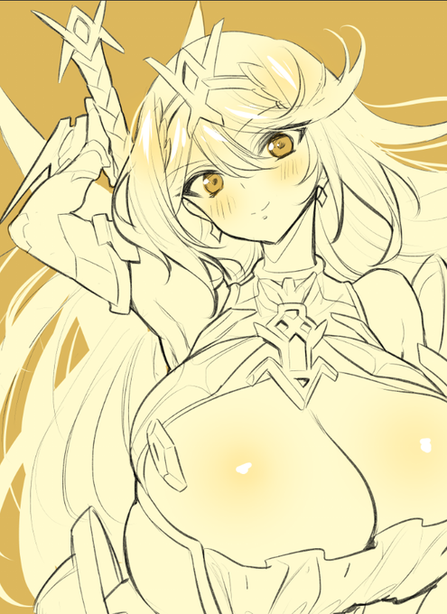 意外と描いたことがないヒカリ #ゼノブレイド2 