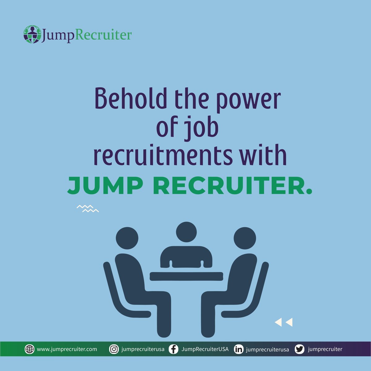 JumpRecruiter's tweet photo. Jump recruiter is an amazing online platform that has  made job recruitment incredibly easy.
Join Now: https://t.co/HoQyD9Wr5O
#jobs #onlinejobportal #jobsusa #jobs2021 #usa #jobhunting #jobsearching #jumprecuriter #jump #recuriter https://t.co/xp1aIHzRwH