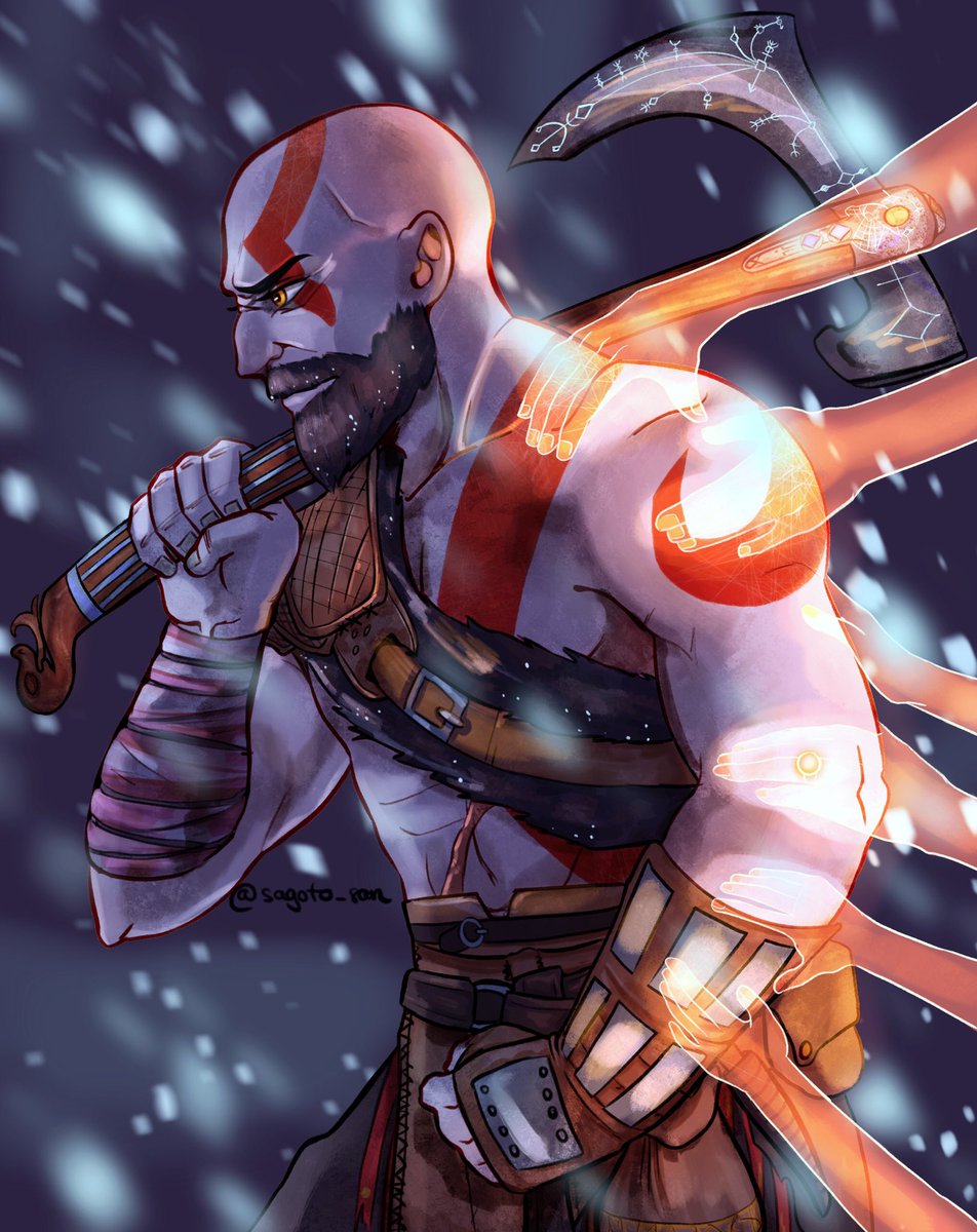 yongs on X: Fan art for @SonySantaMonica 's God of War. Did some