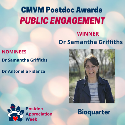 PostDoc Soc (BioQuarter) tweet media