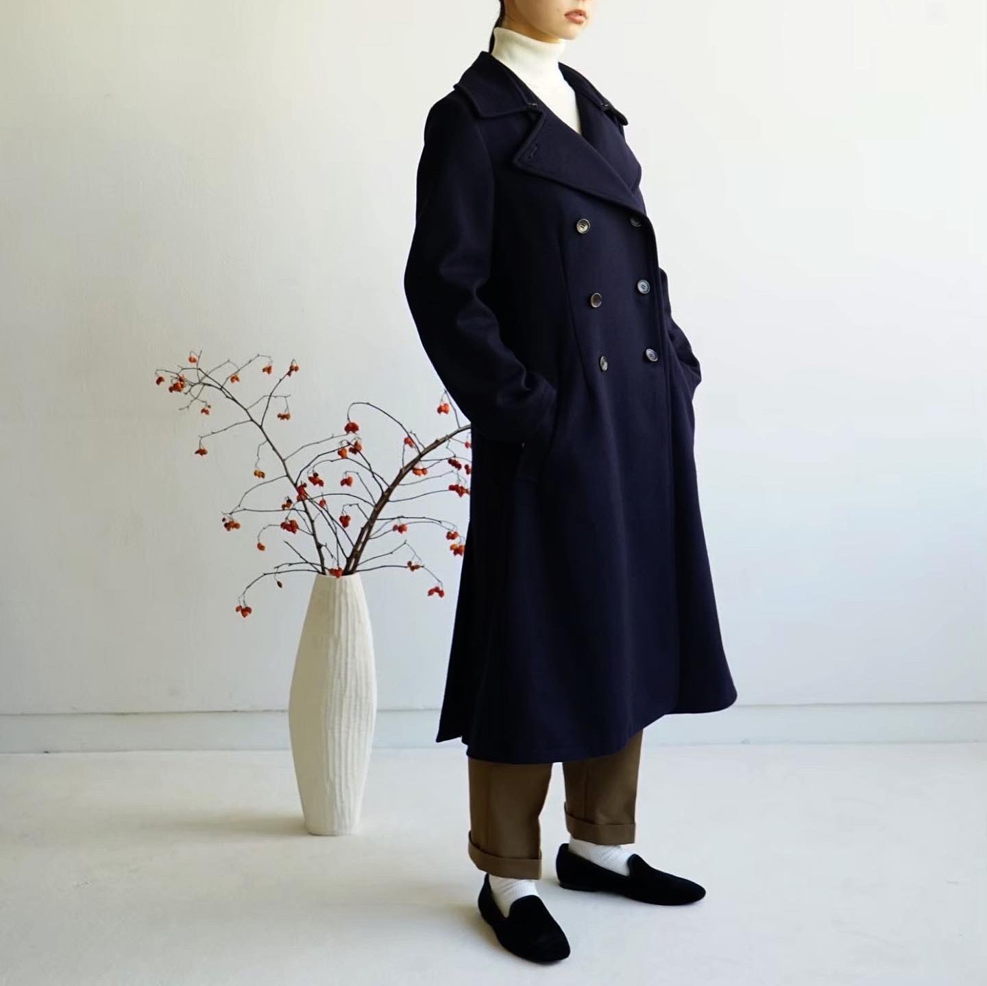 foufou / フーフー | melton double coat メルトンダブルコート