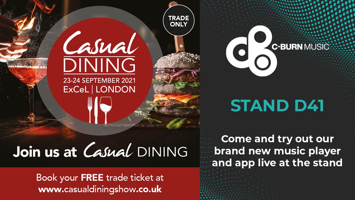 Come and try out our brand new background music player and app at <a href="/CasDiningShow/">Casual Dining - 18 & 19 Sept 24</a> tomorrow
at Stand D41 - See you there! 🎵

#CasualDiningShow #HospitalityIndustry