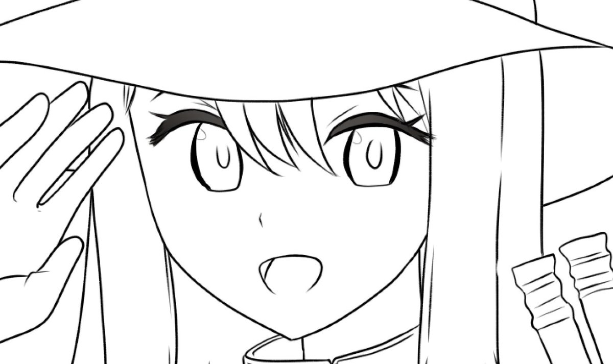 先生の可愛い絵柄を真似てみてるんですけど全然「ぽく」ならないでありますゥ! 