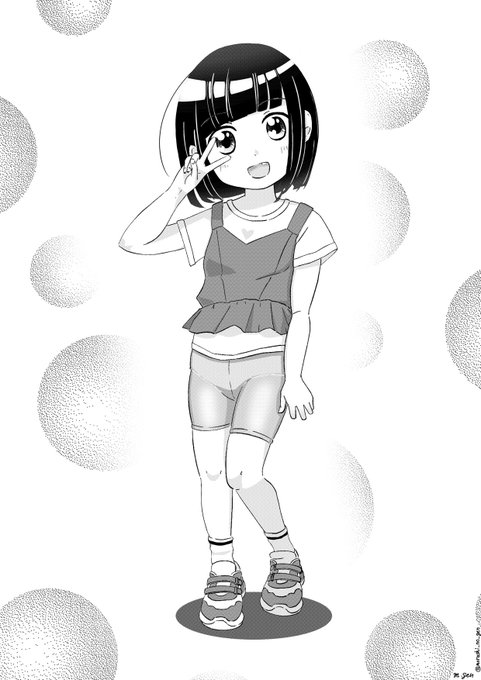 モノクロの作画も練習していくよ 