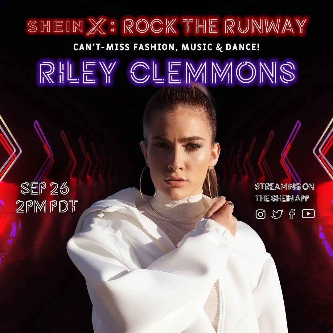 SHEINXRocktheRunway with IG:<a href="/rileyclemmon/">Riley C</a> to present the HOTTEST fashion event of the season!

🌟 TUNE IN: September 26 @ 2PM PDT on our livestream on SHEIN's free app as well as SHEIN's official YouTube, Twitter, Instagram and Facebook accounts!