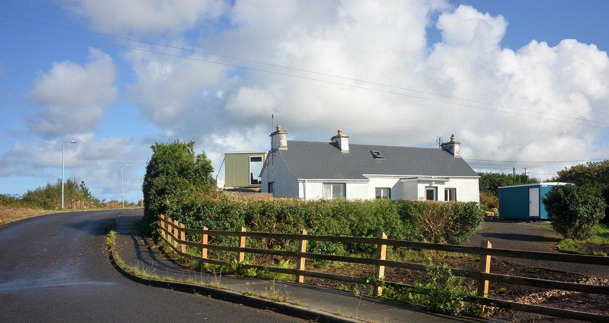 After a week of hard work in the garden, my Meadow Cottage art gallery (rear of cottage) can be seen from the main road that runs between Dungloe and Burtonport, the R259, More details here on how to find us - emmacownieart.business.site