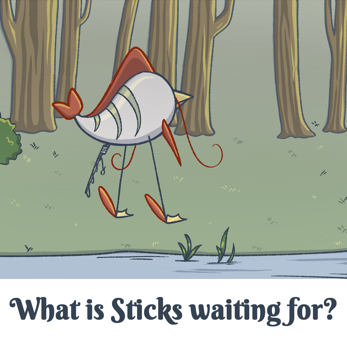 speaxel's tweet photo. What *is* Sticks waiting for?

Find out in the last episode of the prologue! 

Read our webcomic for language learning now at https://t.co/EBjbLrlyIL

#languages #webcomic #languagelearning #comics #characterdesign #langtwt https://t.co/yMG6Mf5l13