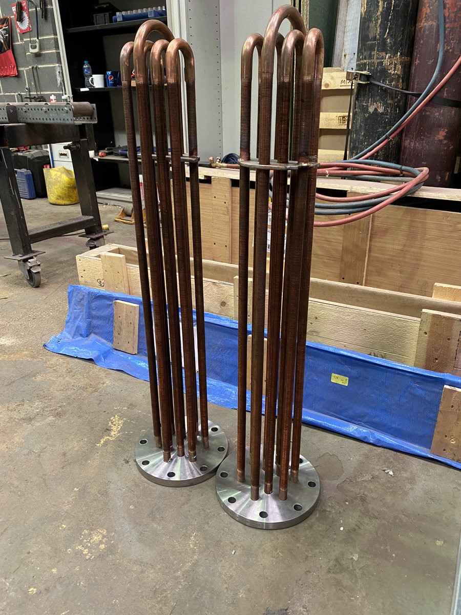 Two small calorifiers built to pattern.