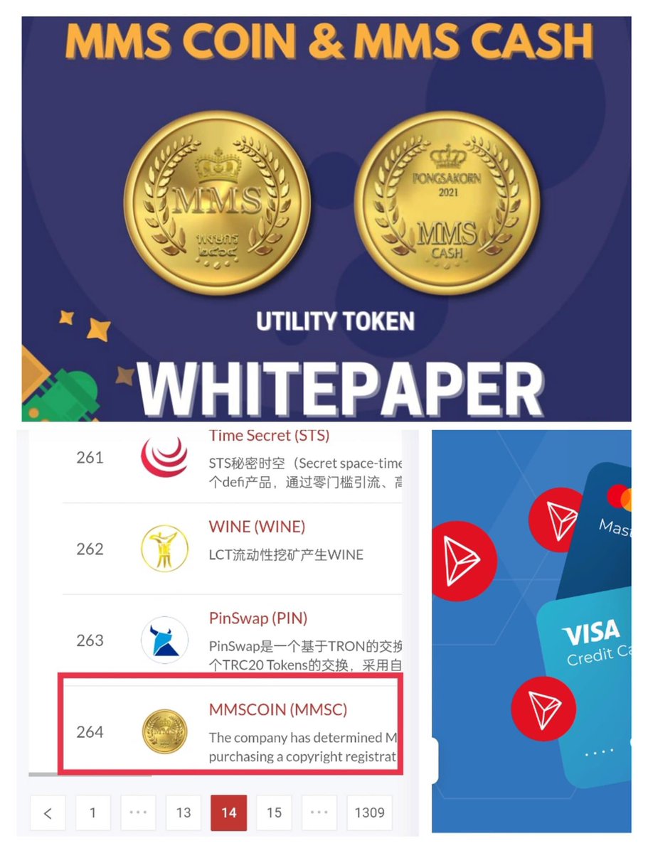 mmsplatform's tweet photo. The morning rank of our tokens was 282.  Currently moves up to rank #264.  Guess what's next for our  tokens... 

🎉The futuristic tokens 🎉

MMSCOIN (MMSC) and MCASH on Tron's Blockchain🏅🏅🏅
👇👇👇
https://t.co/QZgxvInj5X https://t.co/FYjeZ4l87O
