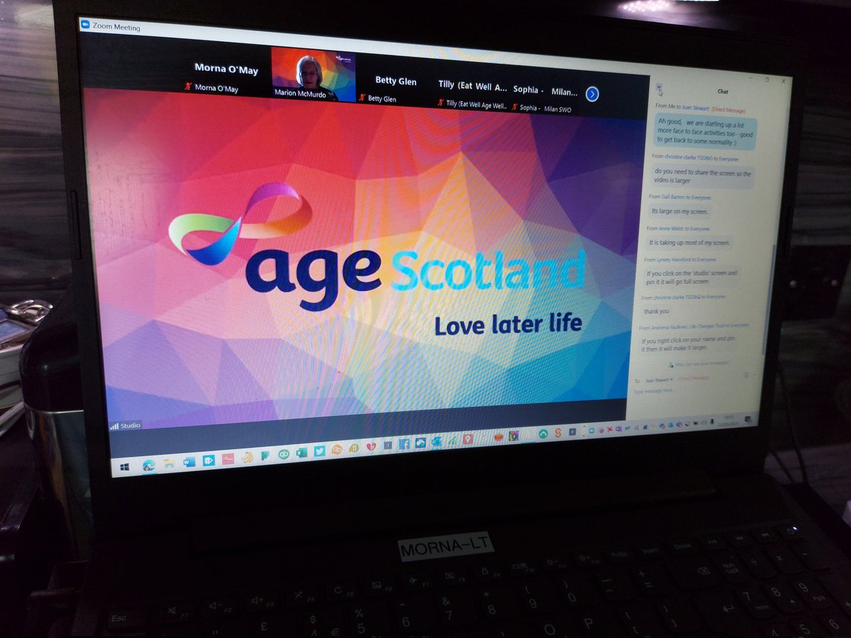 Great to be at the @agescotland conference today 😊 #LoveLaterLife