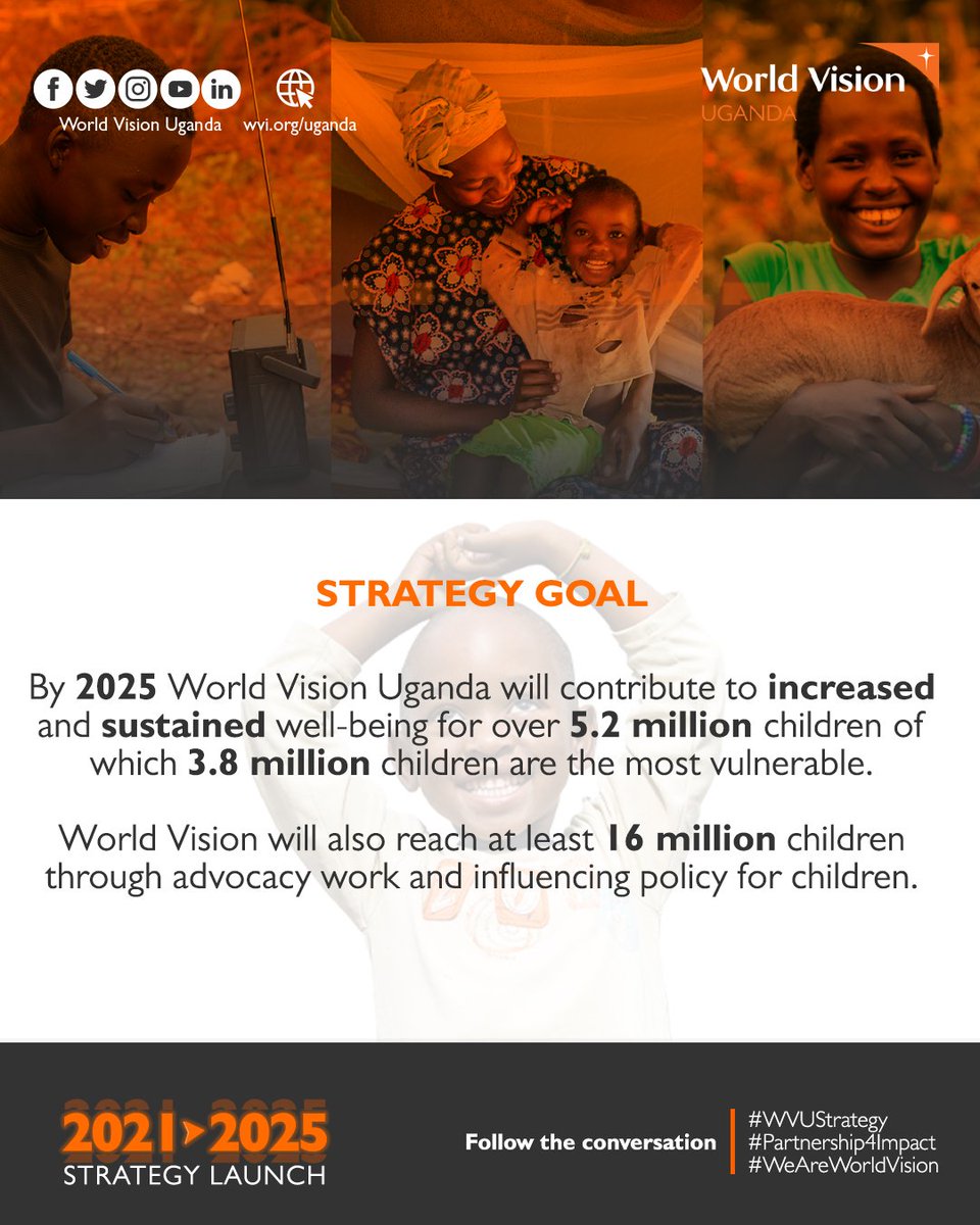 WorldVisionUg's tweet photo. World Vision is deepening its commitment to serve the most vulnerable children in Uganda.
#WVUStrategy #Partnership4Impact #WeAreWorldVision
#WorldVisionUg https://t.co/QBGmxIr2fH