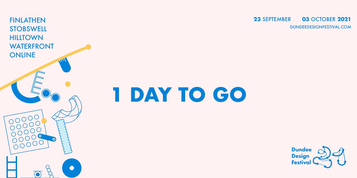 dnd_designfest's tweet image. 1 day to go until the start of Dundee Design Festival 2021! 5 Design Houses, 4 locations, 1 online and lots to discover. 

23 September — 03 October
See you there! 
#everywheredesign