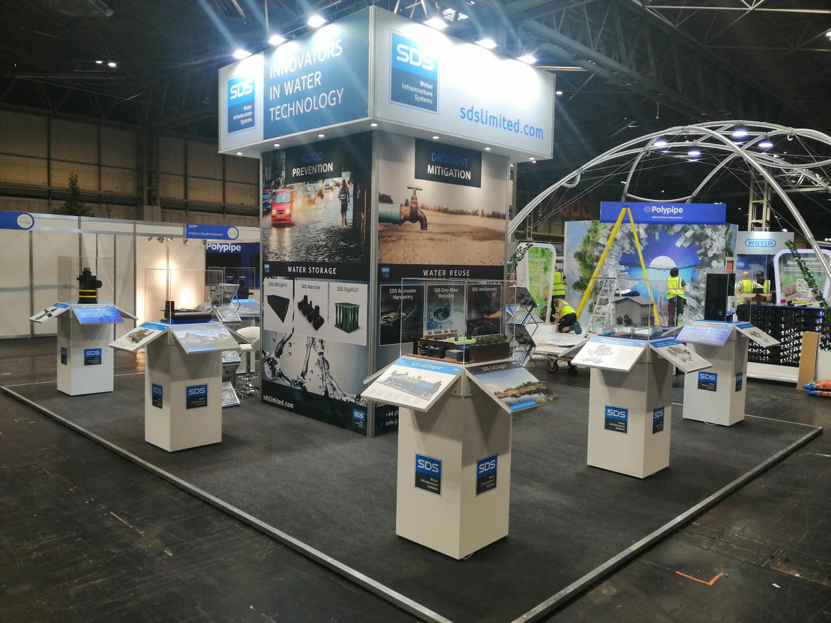 We're all set @TheFloodExpo We've got new models, live links to our #SYMBiotIC-enabled smart devices & experts on stand to demonstrate our pioneering #active #stormwater #attenuation & #waterreuse products. #SuDS Come and see us on stand 4-E50! #FloodExpo21