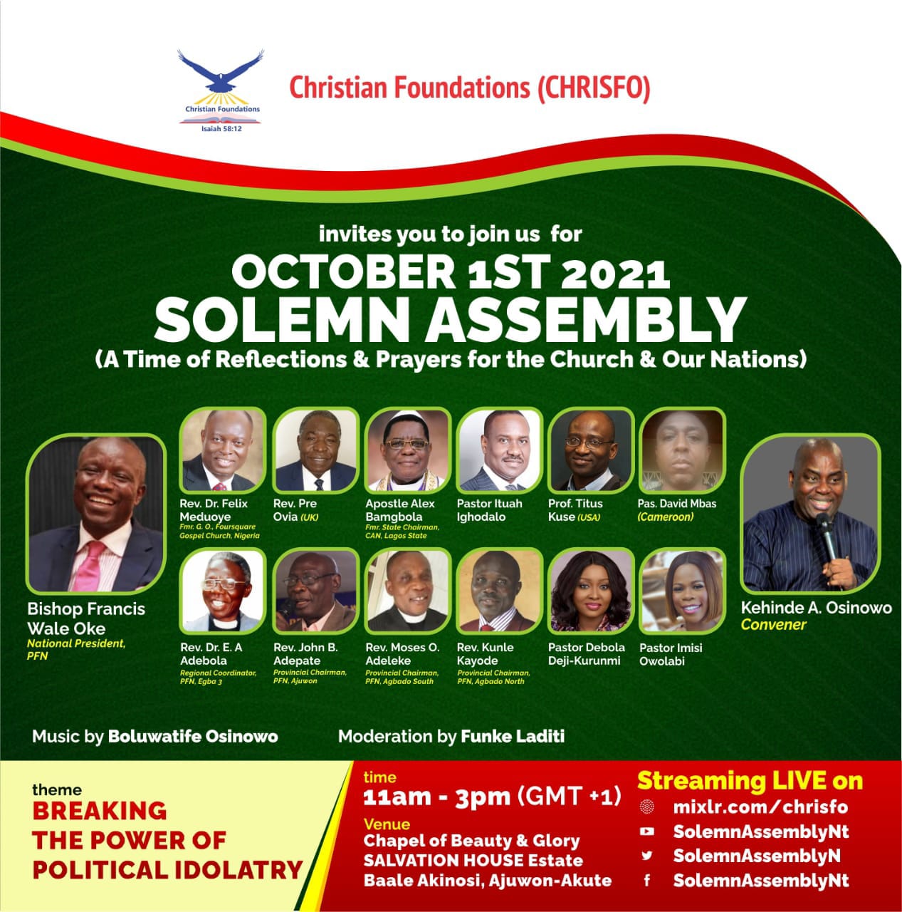 Solemn Assembly Network (SolemnAssemblyN) / Twitter