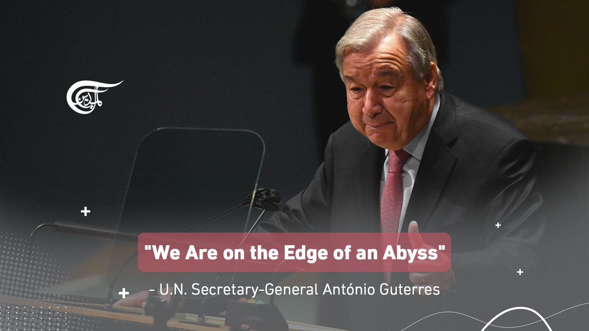 MayadeenEnglish's tweet photo. As he opened the #76thUNGeneralAssembly session on Tuesday, United Nations Secretary-General Antonio Guterres urged all 193 member states to "wake up" and realize that solidarity is the only path out of the crisis.

#ClimateEmergency 
#UNGA https://t.co/NUxfwBZsat