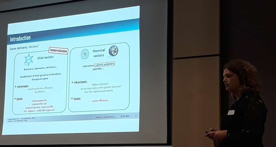 CastignollesP's tweet photo. @NMaRion_G @gfpolymeres @mothersinsci @KashBhullar @polyNSW @mpi_polymer @IPCM_Sorbonne @Sorbonne_Univ_ @Polymers_SU @Sepscience Et maintenant @Gwendo_DE présente une partie de son doctorat avec des terpolymeres combinant trois fonctionnalités nécessaire a la thérapie génique: complexation de l'ADN, furtivité et biodégradabilité. Très joli travail @Polymers_SU @IPCM_Sorbonne ! https://t.co/mvt3KPRuXz