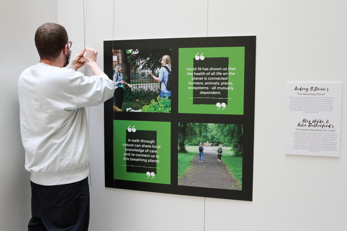 Studio_FV's tweet image. #Fablevision installed a preview for the upcoming #WovaninGovan #exhibition at #Glasgow's #QEUH. #WovenWomensNetwork @Audsvisual #AlexWilde @_kamling @KinDonna @AilieRutherford @tsBeall @dstitch @Audsvisual  @NHSGGC @lizfable @Intercult #care #artistled #womencarers #Covid19 2/2.