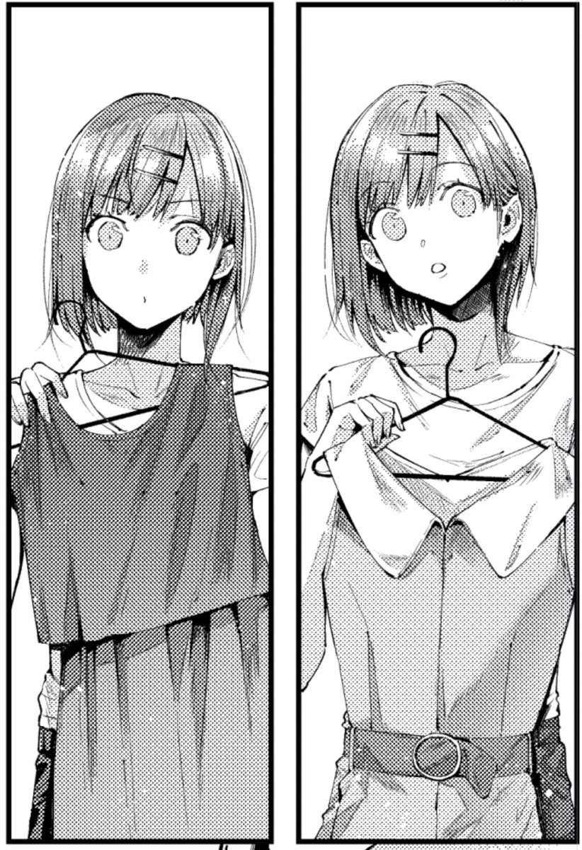 とある漫画…
デートの服選び中JK🎀 