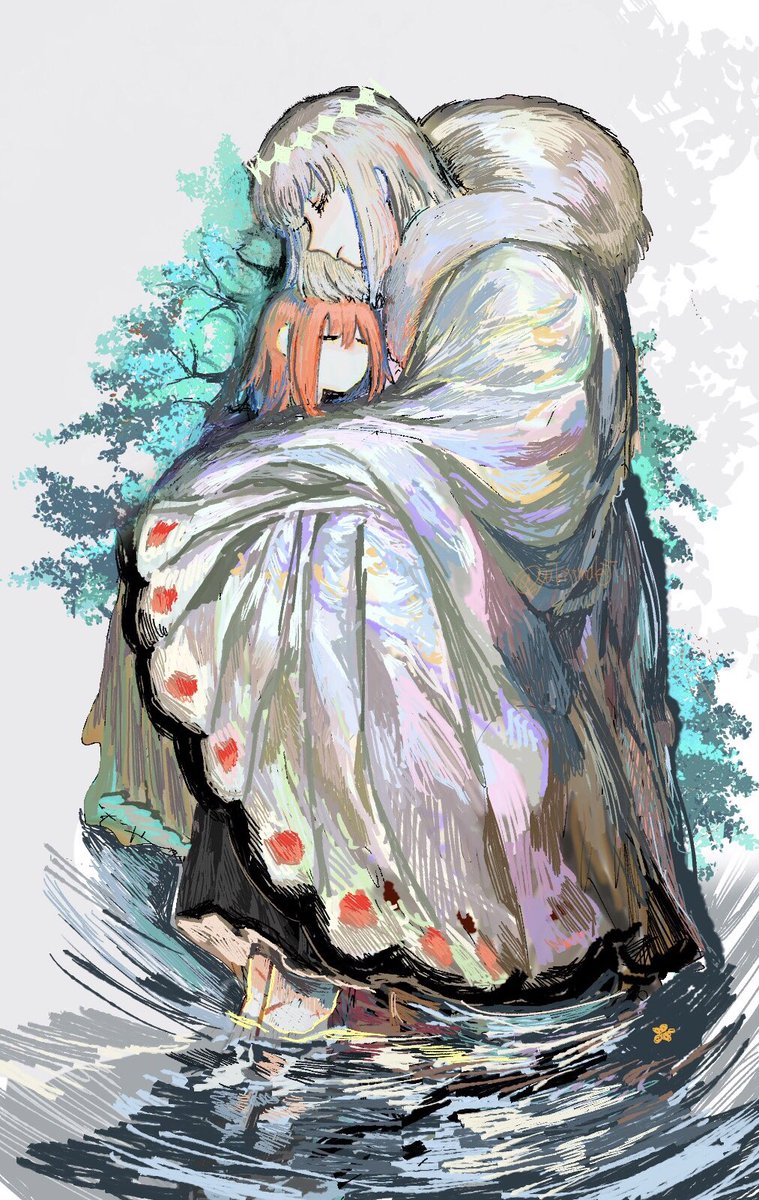 ぐだ子 ,オベロン(Fate) 「オベぐだ/古妖精オベロンと契約してしまった子 」|ゆきしまのイラスト