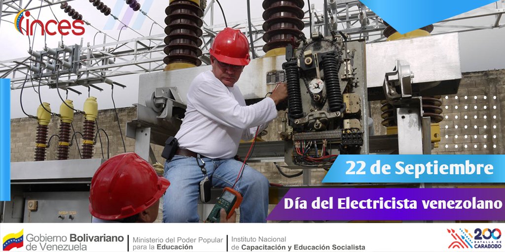 IncesTrujillo1's tweet photo. Todos los #22Sep, se celebra en honor al nacimiento del Ingeniero Ricardo Zuloaga, pionero de la industria eléctrica nacional el Día del Electricista Venezolano. https://t.co/Dxsu079zmK