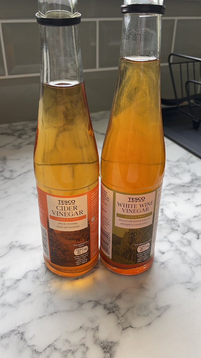 wilsy_'s tweet photo. @Tesco just went to use some white wine vinegar I purchased a few weeks ago and it’s actually apple cider vinegar! https://t.co/kU5sBMVgvS
