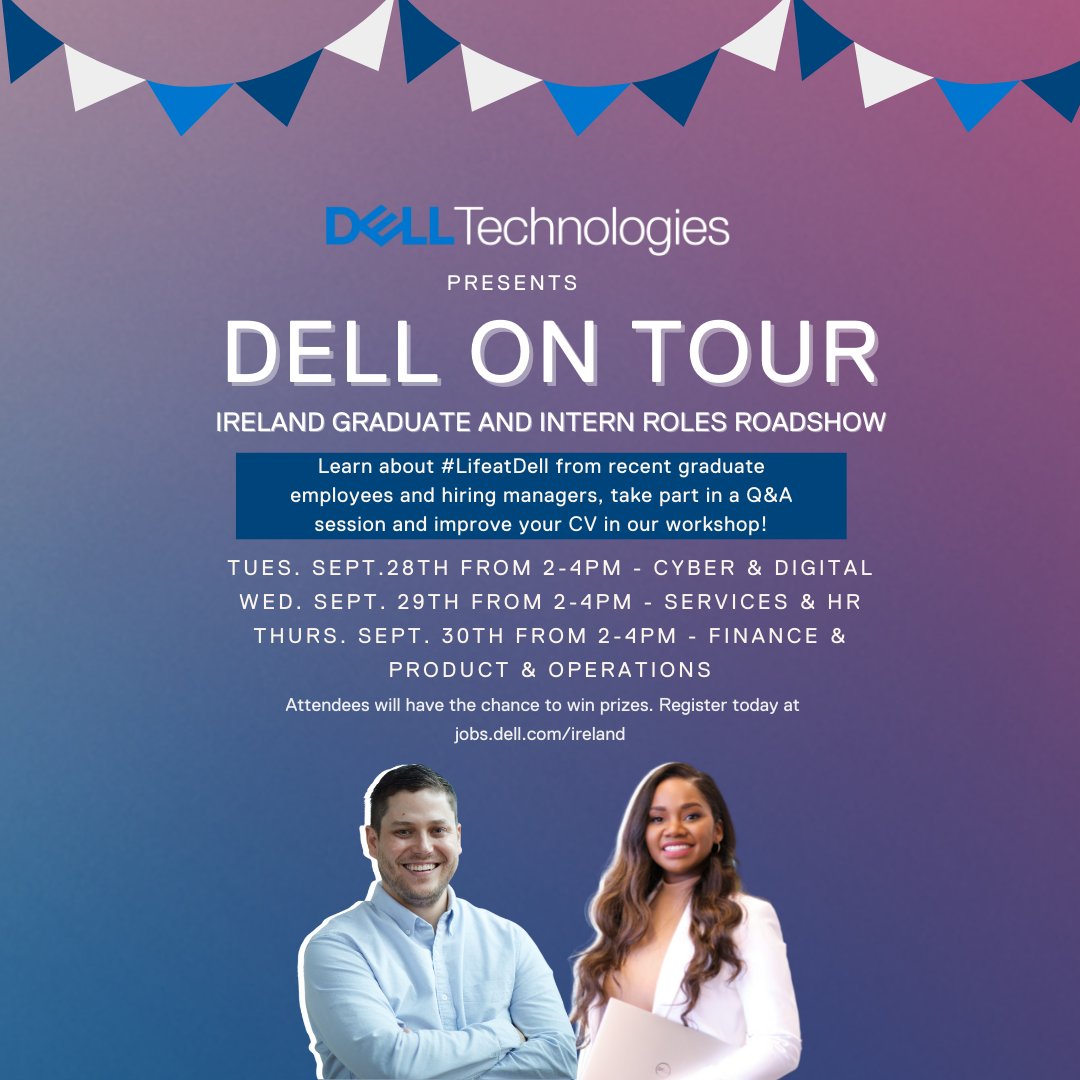 Denis Lucey (@denisjlucey) on Twitter photo #DellonTour 2021 is here! Over 3 days, <a href="/DellTechIreland/">Dell Technologies Ireland</a> will host virtual events inc. graduates, senior leadership, CV & interview workshops & Q&A on #lifeatdell Our TA team will also showcase available roles for 2022. For more information & registration: bit.ly/3CFCXkV #DellonTour 2021 is here! Over 3 days, <a href="/DellTechIreland/">Dell Technologies Ireland</a> will host virtual events inc. graduates, senior leadership, CV & interview workshops & Q&A on #lifeatdell Our TA team will also showcase available roles for 2022. For more information & registration: bit.ly/3CFCXkV