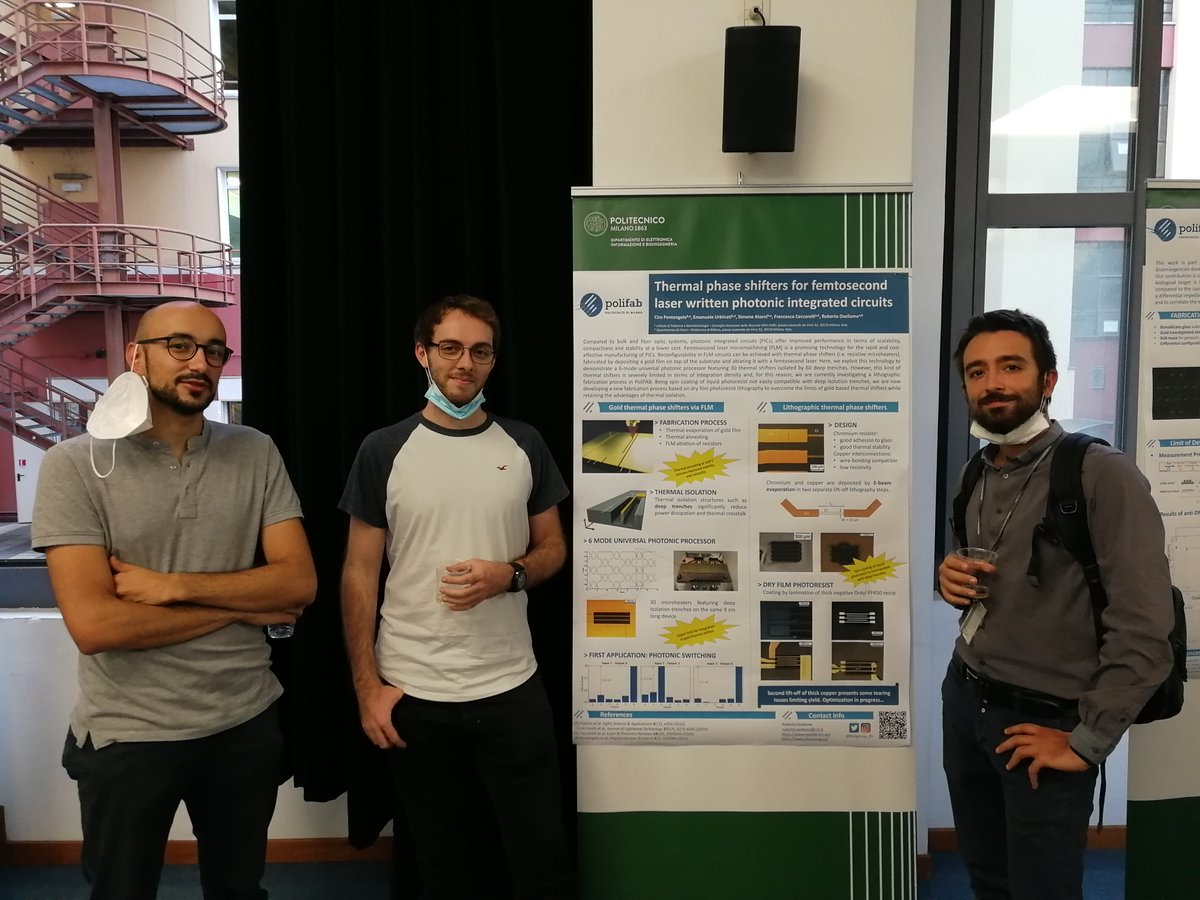 It was great to present our latest results on reconfigurable photonics at the  PoliFAB annual user Meeting 2021!! #Capable_ERC #PROCHIP, <a href="/phoqusing/">Phoqusing EU project</a> <a href="/CNR_IFN/">CNR - IFN</a> <a href="/polimi/">Politecnico di Milano</a> @fisipolimi