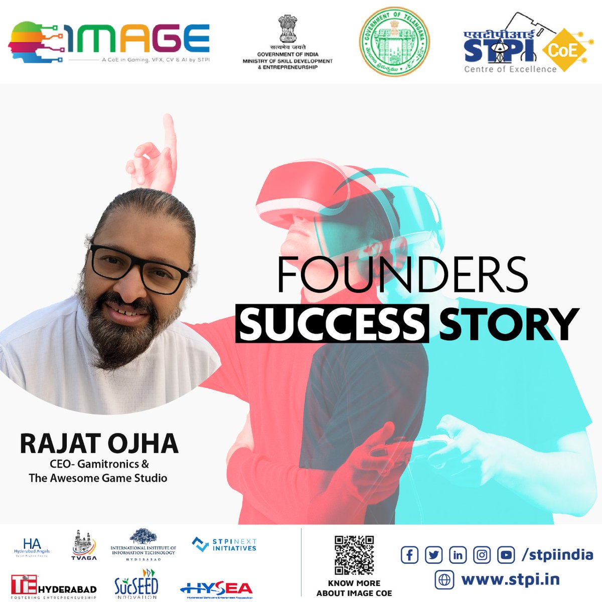 STPIIMAGECOE's tweet photo. Meet our Mentor Shri Rajat Ojha, a veteran in the gaming and simulation industry &amp; creator of one of the top10 games on PlayStation. An enlightening session with Startups on Founders Journey to success #STPIINDIA #STPICOEs #IMAGECOE #GamingPC https://t.co/VhK6Dem1sL