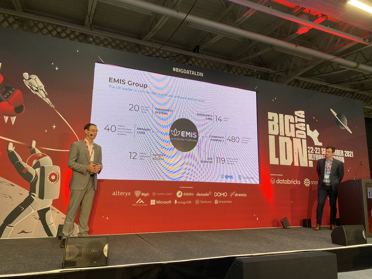 Join <a href="/starburstdata/">Starburst</a> at #bigdataldn -  currently on the stage <a href="/JustinBorgman/">Justin Borgman</a> &amp; our customer @rtjarvis from EMIS Health.