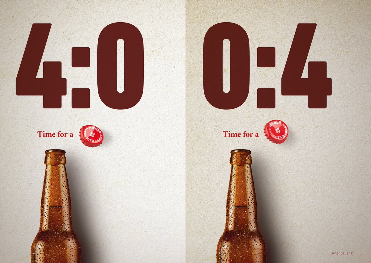 mADcampaigns's tweet photo. Time for a beer!
Time for a beer.

Brand: Gegenbauer
Agency: VMLY&amp;R Vienna, Austria

#advertising #creativeads #vmlyr #Austria #Vienna https://t.co/dZvC3mFOnd