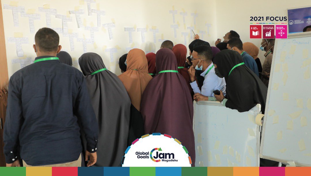 SIMADiLab's tweet photo. Mogadishu is jamming! Meet young entrepreneurs, makers, and shapers who are taking on local challenges to #Design2030Now. #GGJ2021 #GGJMogadishu https://t.co/lyPtQwdSya