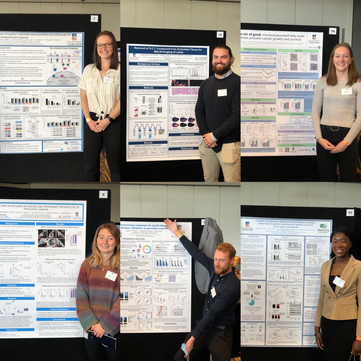 Our students did a fantastic job presenting at <a href="/UniofAdelaide/">Uni of Adelaide</a>’s Florey Postgraduate Research Conference today, and huge congratulations to Julia, Jossy and Elizabeth who won poster prizes! Well done team!🌟