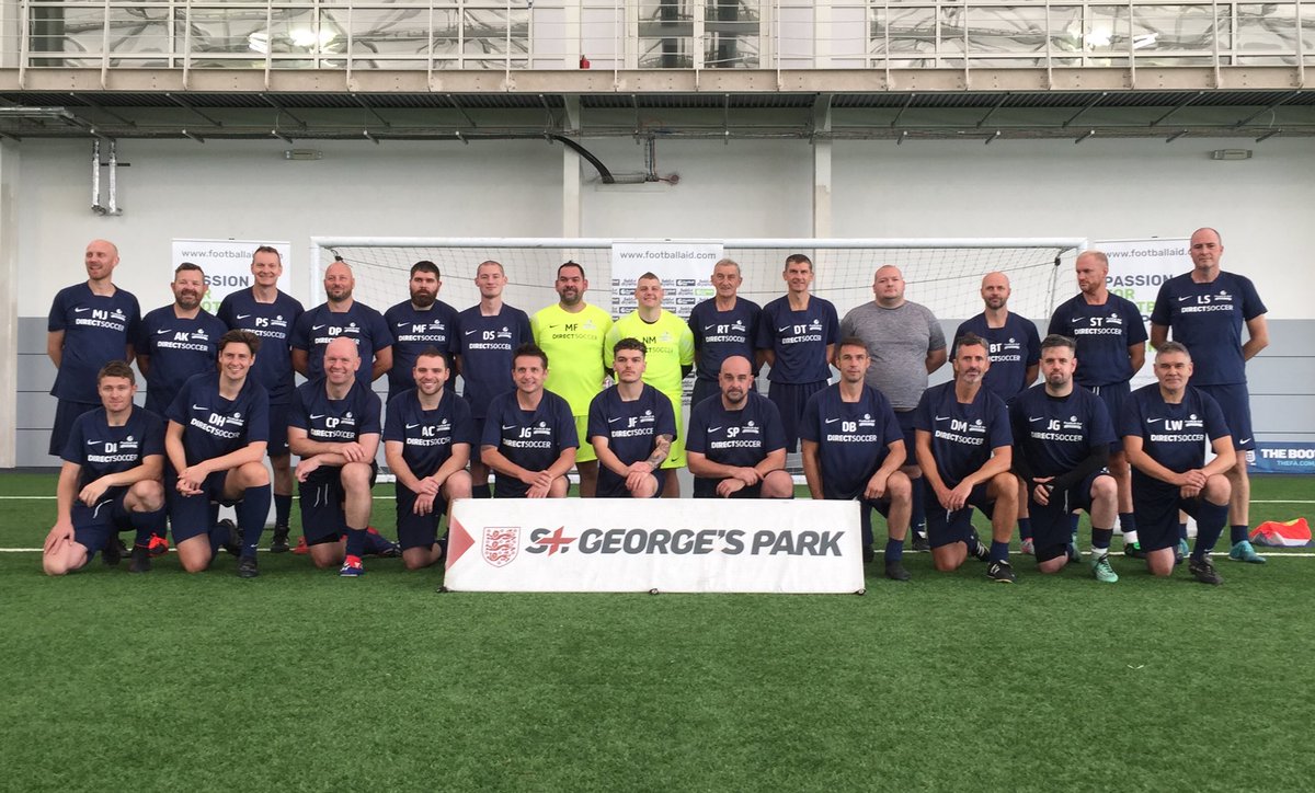 ⚽️ The morning training session’s all done here at St. George’s Park. 

Next up a healthy lunch at the Hilton Hotel, a tour of the facilities, then our afternoon @England Home vs Away game kicks off at 2:30pm. 

#FootballAid21 #LiveTheDream #3Lions