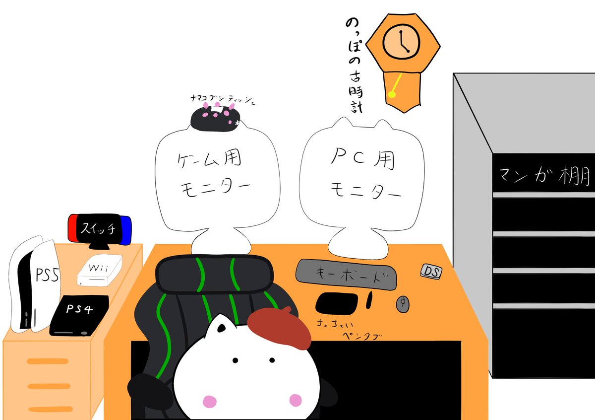 こんばんは🐈
疲れた体に肉だくコメ牛投入🍔☕

自室 修正絵
快適な趣味部屋を目指しています🎵
#イラスト #イラスト好きな人と繋がりたい 