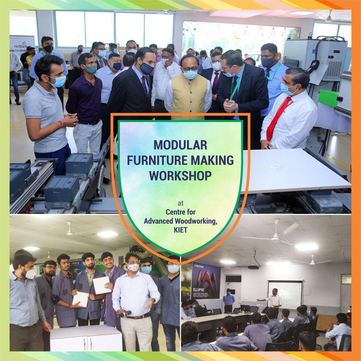 ffscin's tweet image. #TrainingWorkshops

As part of the Furniture Skills Global Conclave, FFSC, in collaboration with the KIET Group of Institutions, organised a &apos;Modular Furniture Making Workshop&apos; at the Centre for Advanced Woodworking on 16th September 2021.