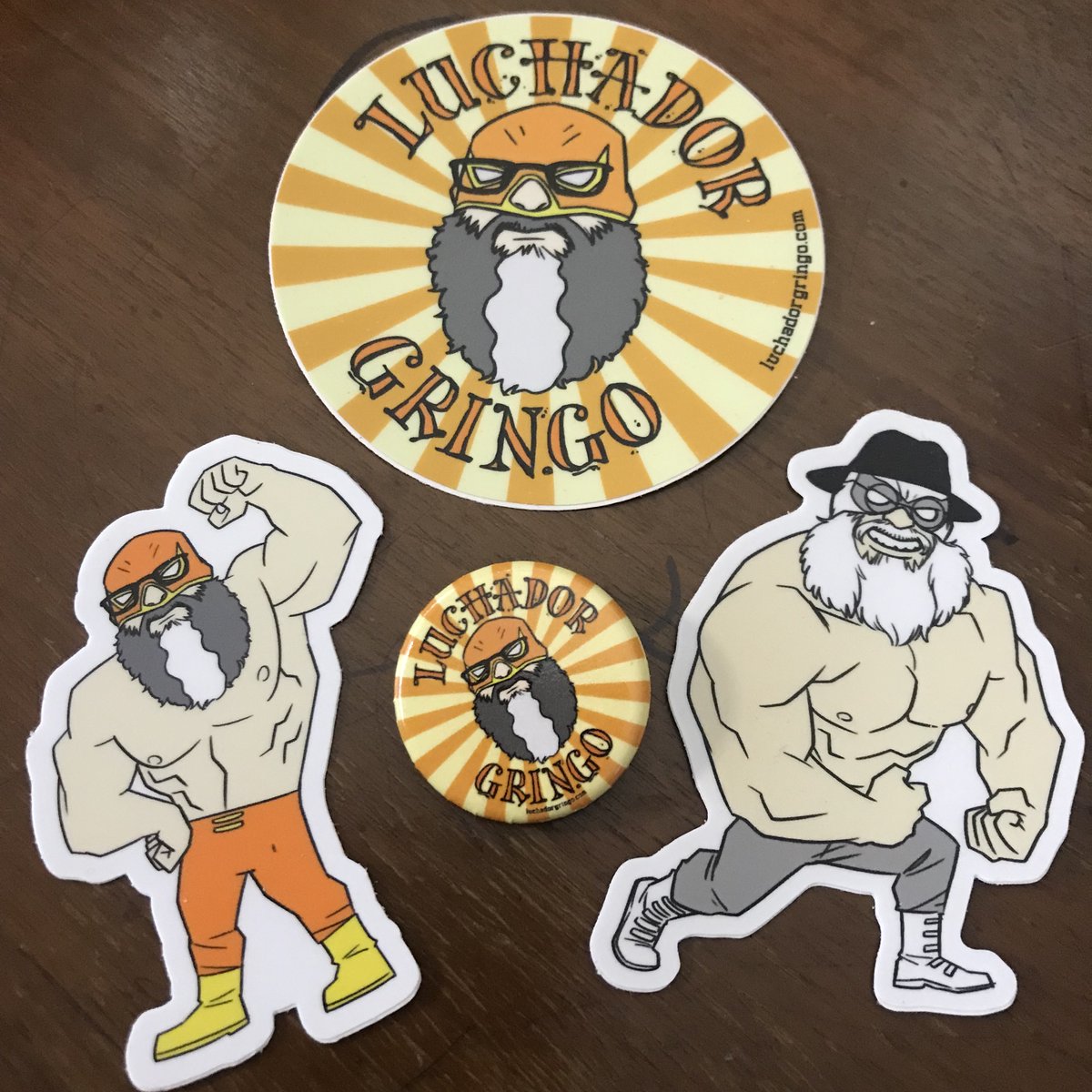 Hey, #luchador #movie fans! Want cool stickers &amp; button? Retweet this and post screenshot showing that you subscribed to LUCHADOR GRINGO &amp; EL MAYO #podcast on platform of your choice w/ hashtag #luchadorgringo &amp; follow <a href="/LuchadorGringo/">Luchador Gringo</a> on Twitter. 20 winners randomly selected.