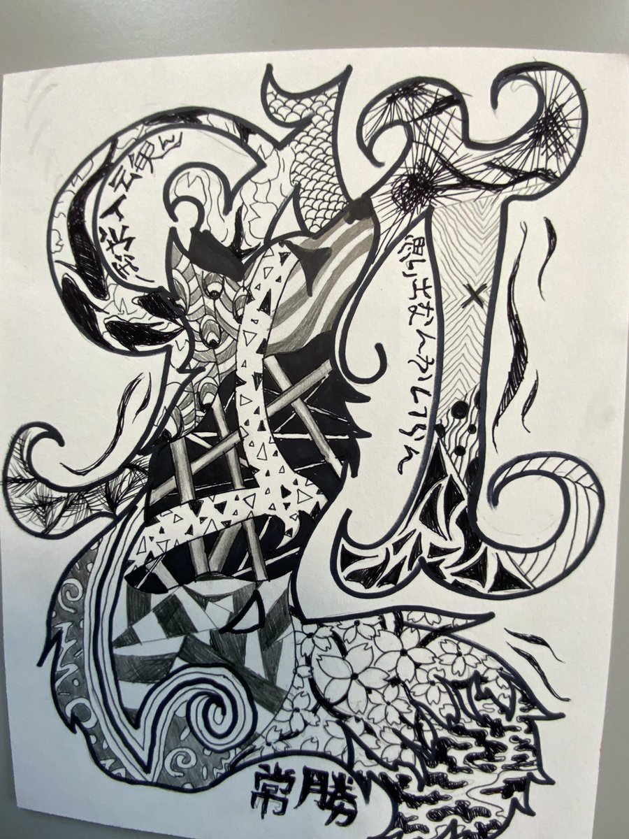 Year 10 zentangles-really impressed with the skill level shown #art #gcseart #markmaking