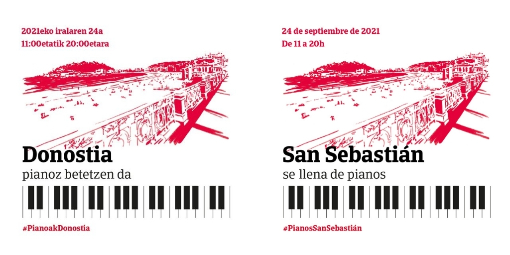DSSMusikaEskola's tweet photo. 🔴 “Tu ciudad se llena de pianos” llega a San Sebastián
🎹 El 24 de septiembre 8 pianos de cola vestirán algunos de los espacios emblemáticos de la ciudad
📎 + INFO: https://t.co/NwLGG3ZE1m

#Donostia
#SanSebastian
@DonostiakoUdala 
@FundJesusSerra 
@mariacanals_bcn https://t.co/L0h5Rtt2PY
